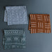 Mustard mudcloth Burp Cloth