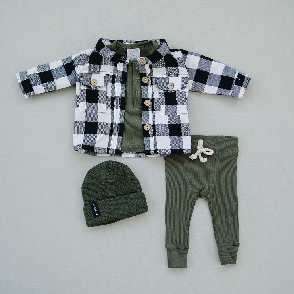 Black + White Shacket