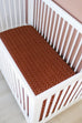 Rust Mudcloth Muslin Crib Sheet