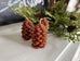 Unscented Pinecone Shaped Tealights set/9