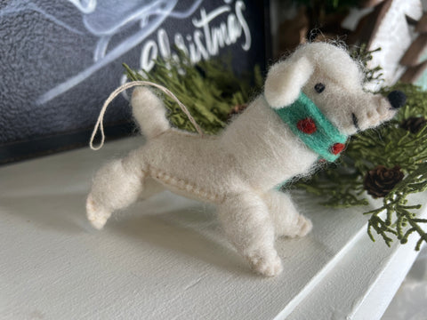 Poodle ornament