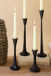 Set of 4 Cast Iron Candle Holders