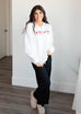 Embroidered Mini-bows Sweatshirt