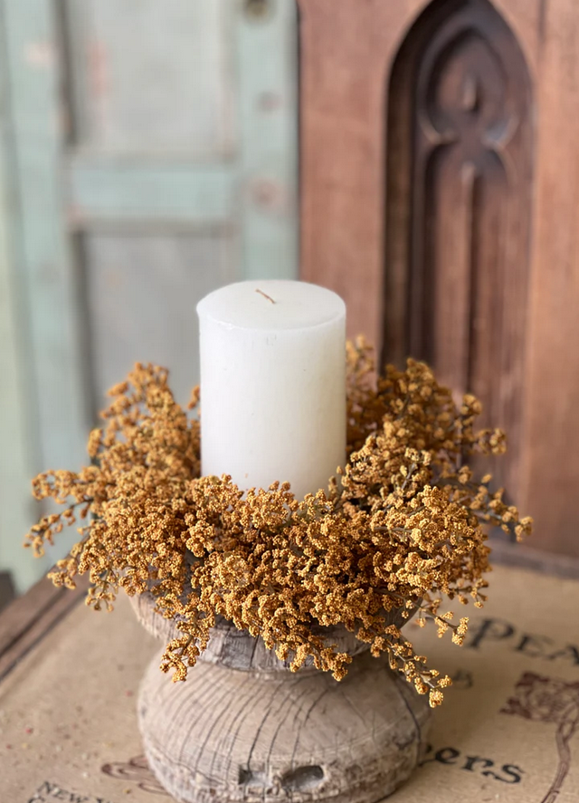 Bursting Astilbe Candle Ring Mustard