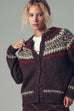 Nordic Fair Isle Sweater Cardigan