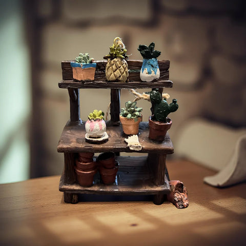 Resin Plant Stand Ornament