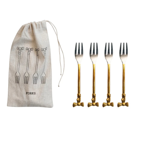 Appetizer Forks with Bows