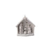 Stoneware Holy Family Tealight Holder with Star Cut-Outs