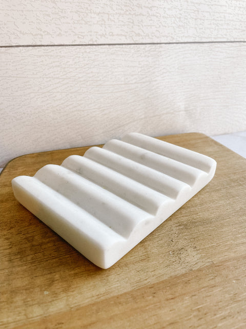 Carved Marble Soap Dish