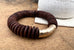 Wood and Metal Stretch Bracelet