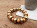 Acrylic & Wood Ball Stretch Bracelet
