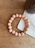 Wood Beads w/ Gold Bracelet
