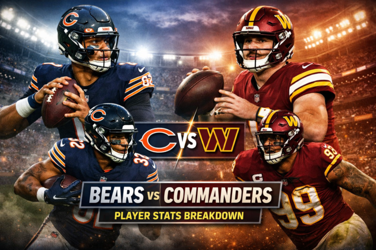 Chicago Bears vs Commanders Match Player Stats Breakdown
