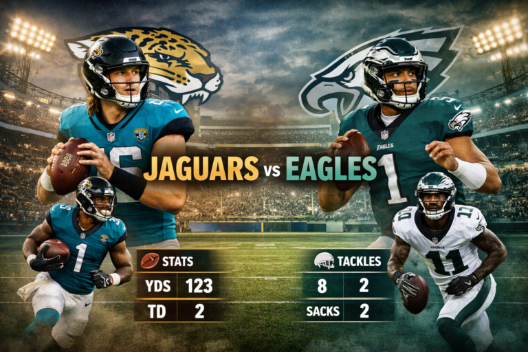 Jacksonville Jaguars vs Philadelphia Eagles Match Player Stats