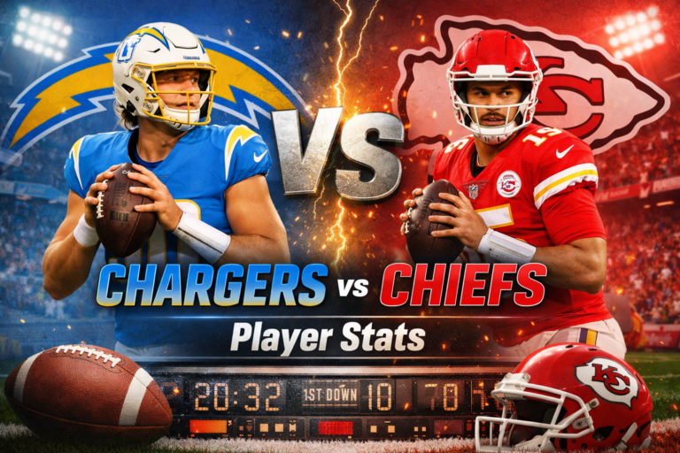 Los Angeles Chargers vs Kansas City Chiefs Match Player Stats