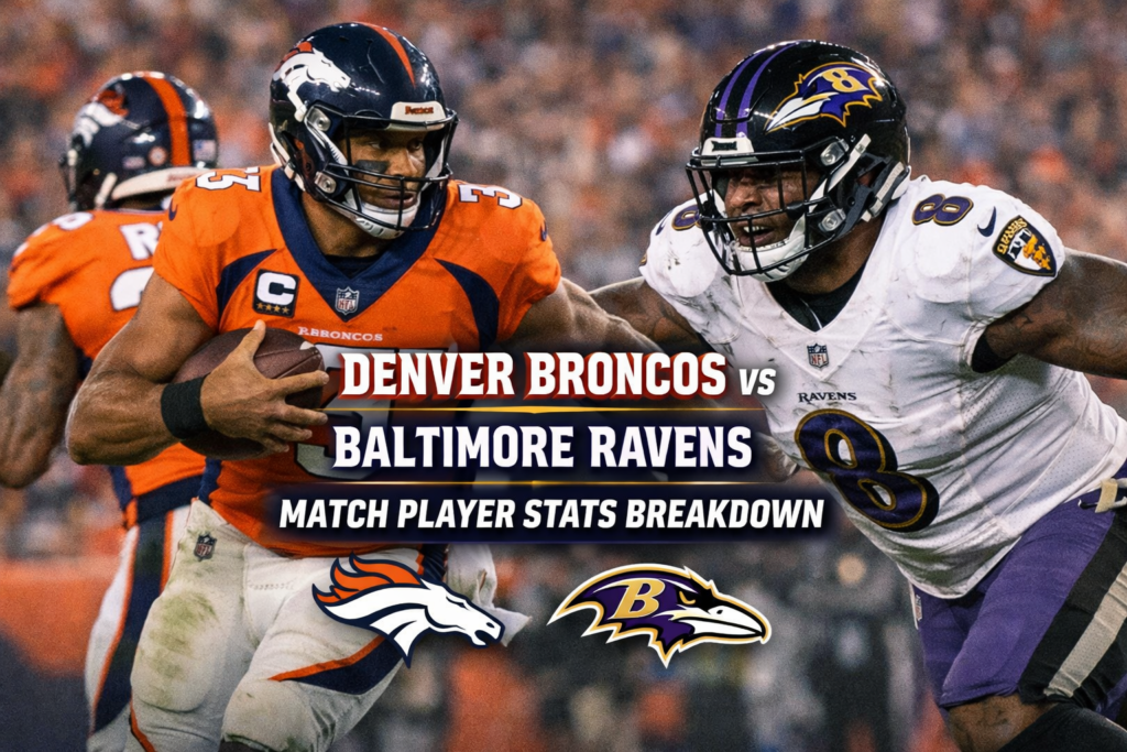 Denver Broncos vs Ravens Match Player Stats Breakdown - Shop the family ...