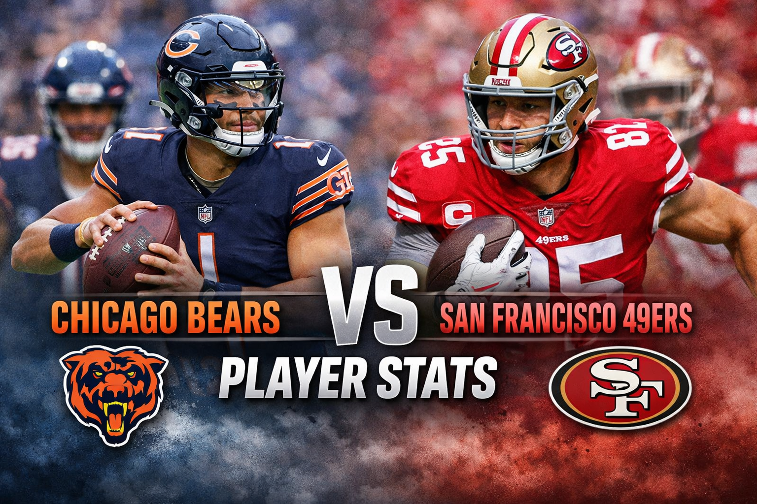 Chicago Bears vs 49ers Match Player Stats Guide