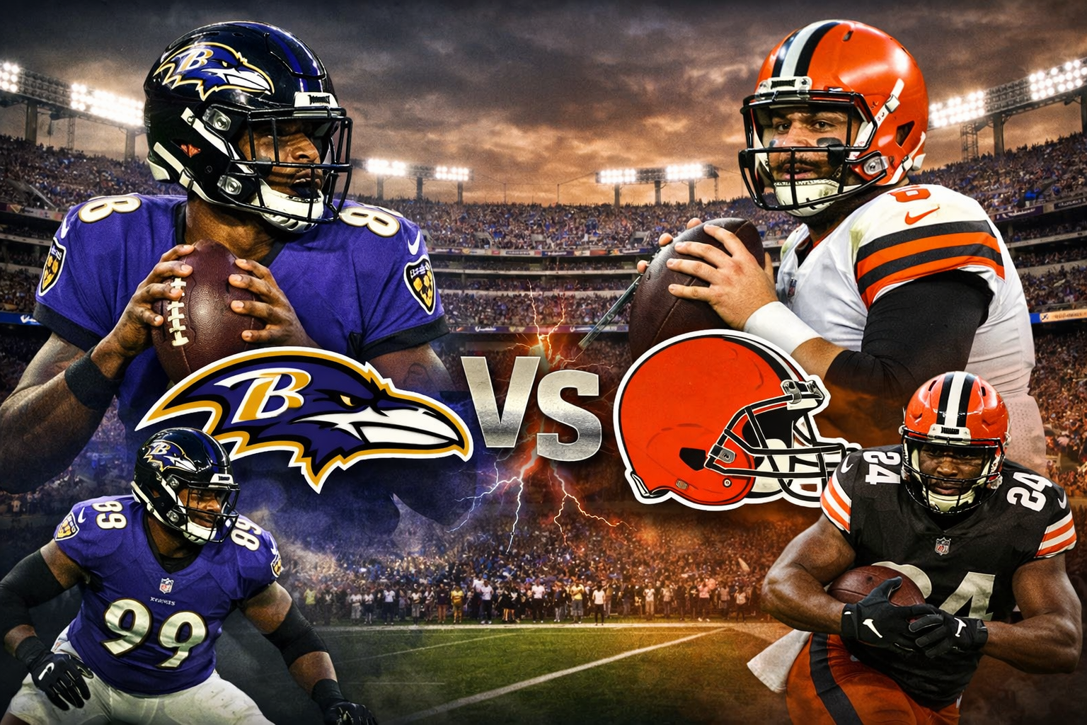 Baltimore Ravens vs Cleveland Browns Match Player Stats
