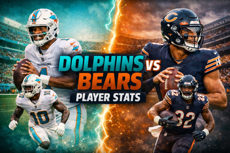Miami Dolphins vs Chicago Bears Match Player Stats