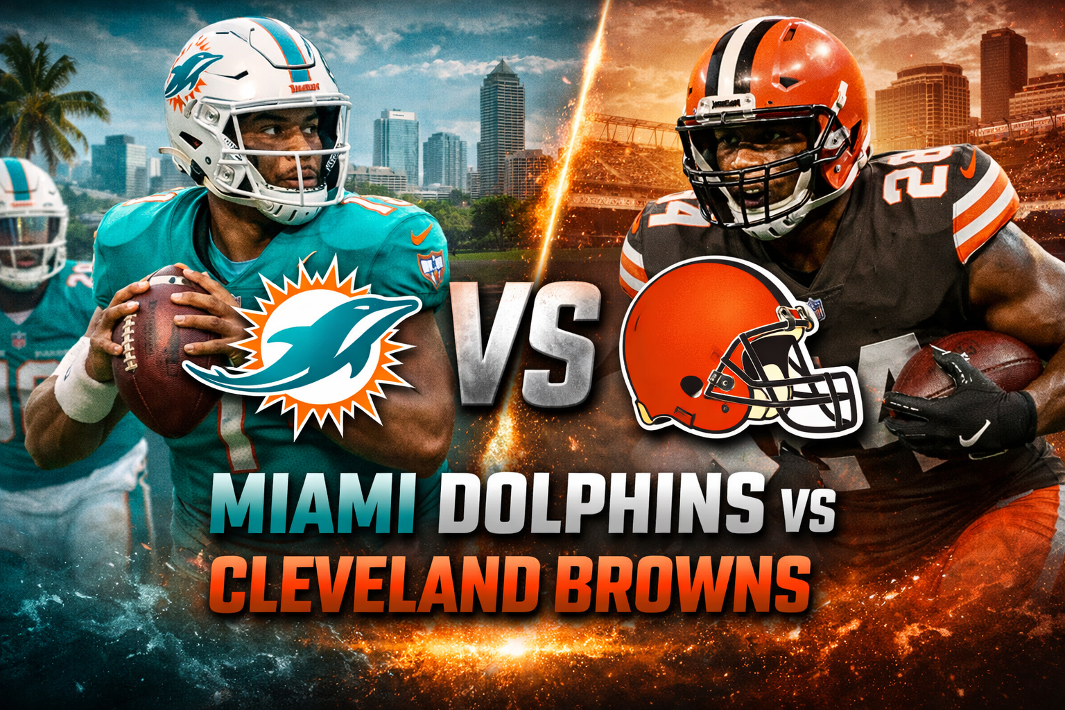 Miami Dolphins vs Cleveland Browns Match Player Stats
