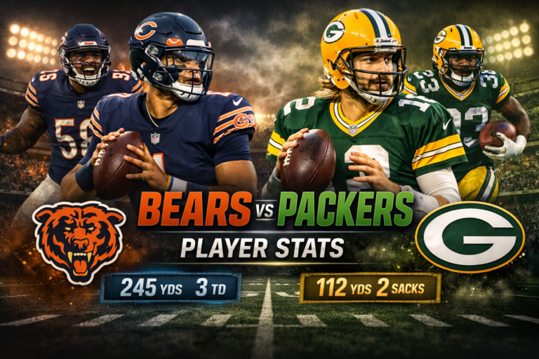 Chicago Bears vs Packers Match Player Stats Breakdown
