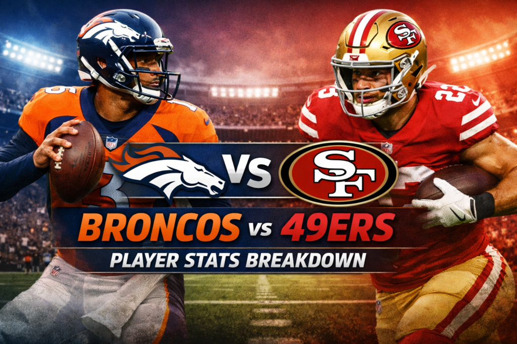 Denver Broncos vs 49ers Match Player Stats Breakdown