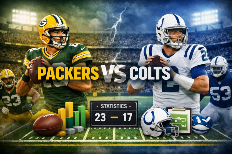 Green Bay Packers vs Colts Match Player Stats Breakdown