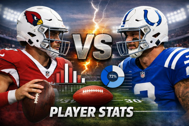 Arizona Cardinals vs Colts Match Player Stats Breakdown