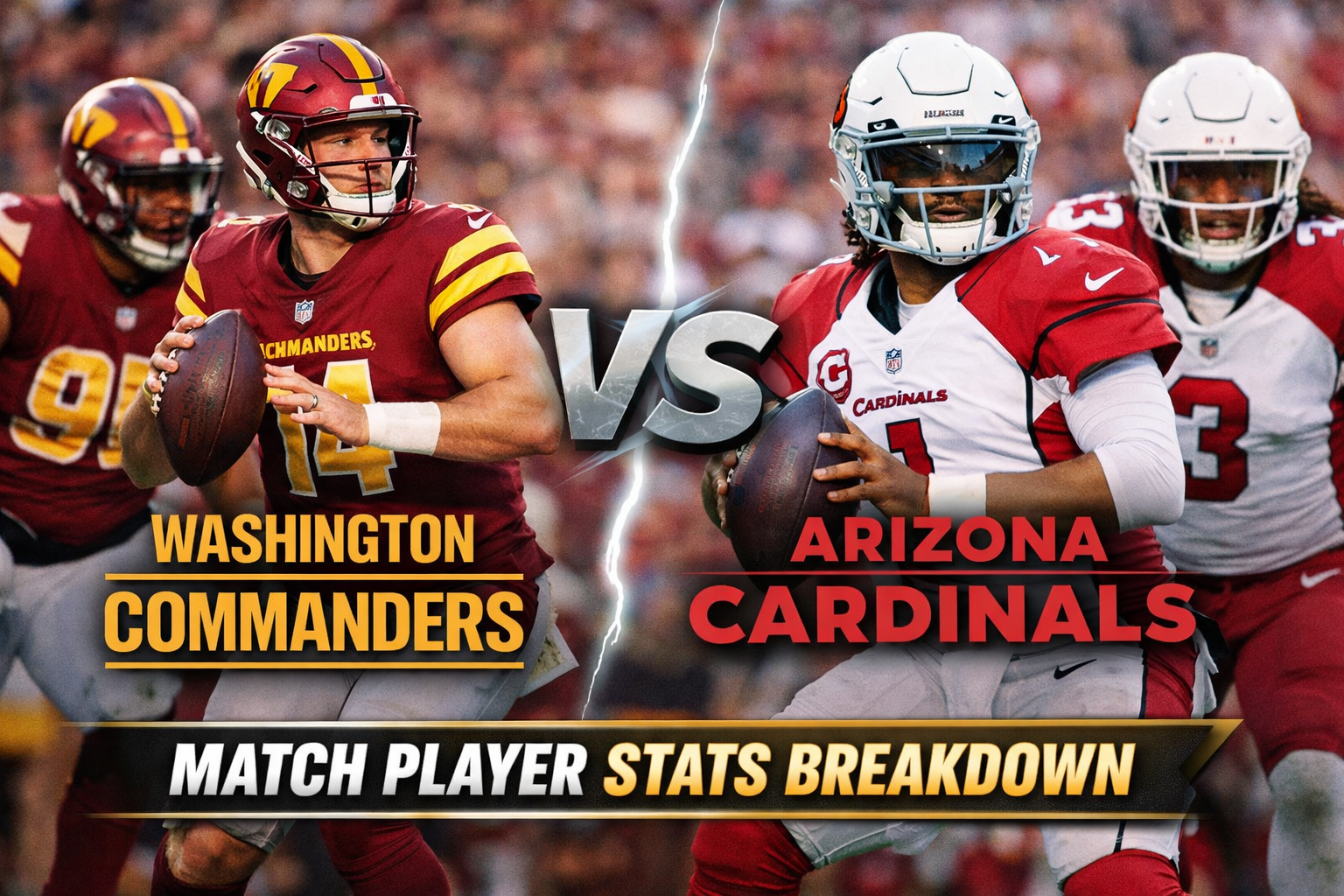 Washington Commanders vs Cardinals Player Stats Breakdown