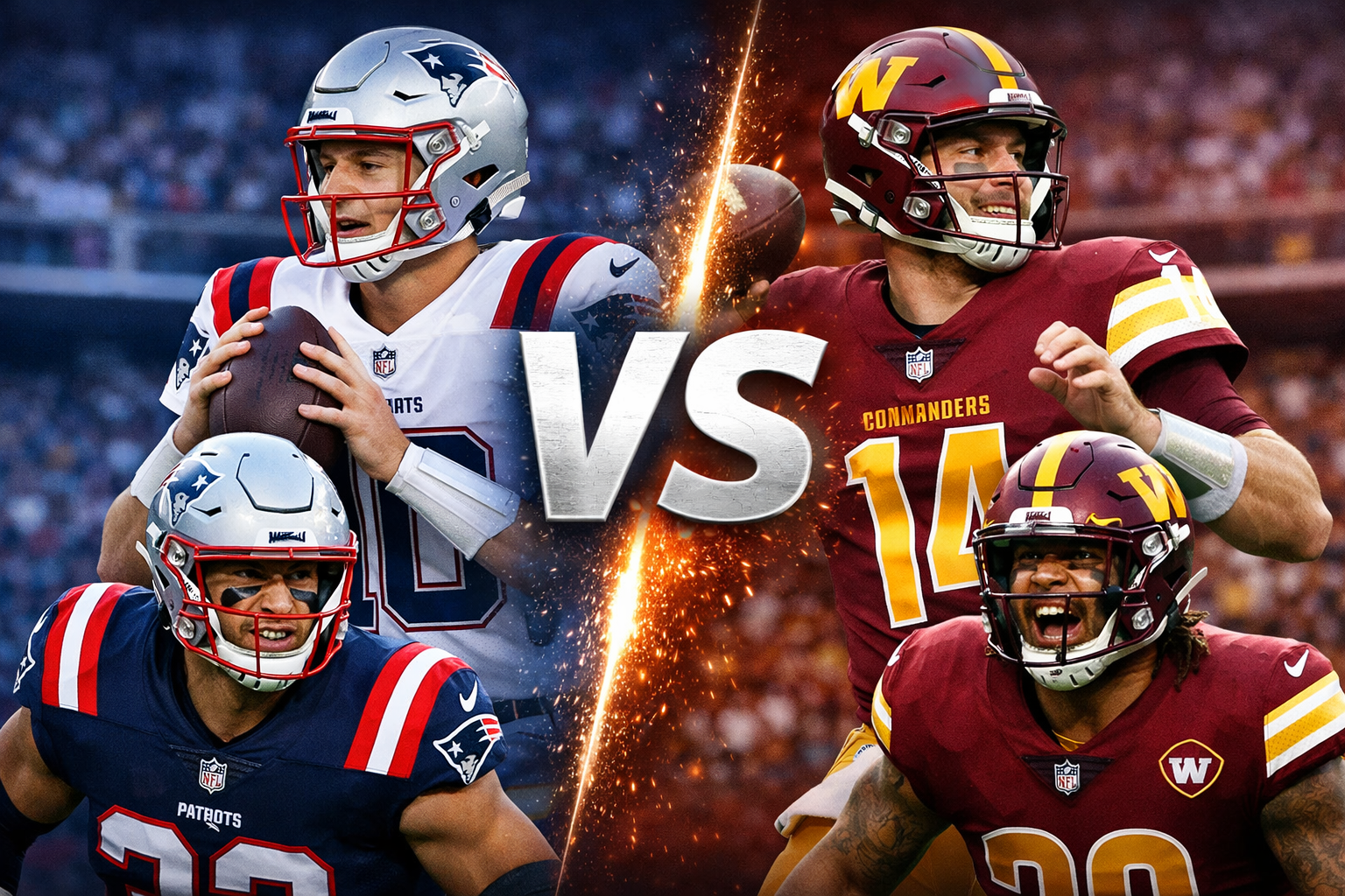 New England Patriots vs Commanders Match Player Stats