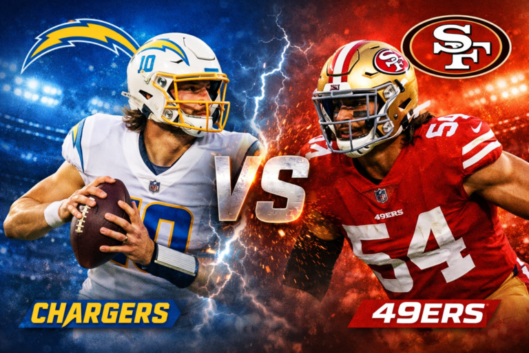 Los Angeles Chargers vs 49ers Match Player Stats Breakdown