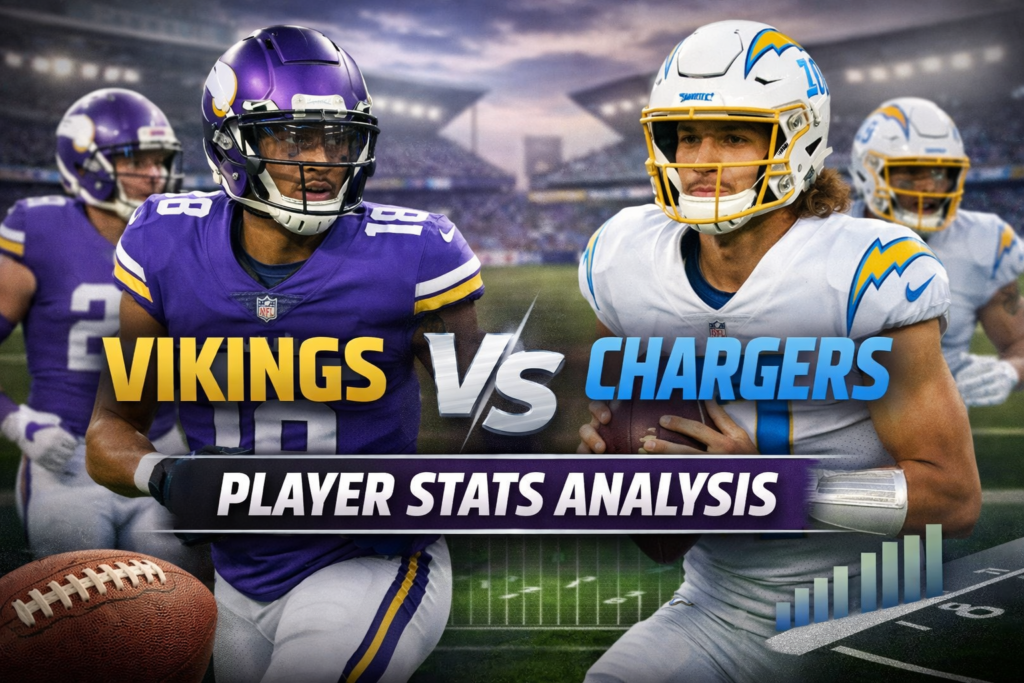 Minnesota Vikings vs Chargers Match Player Stats Analysis
