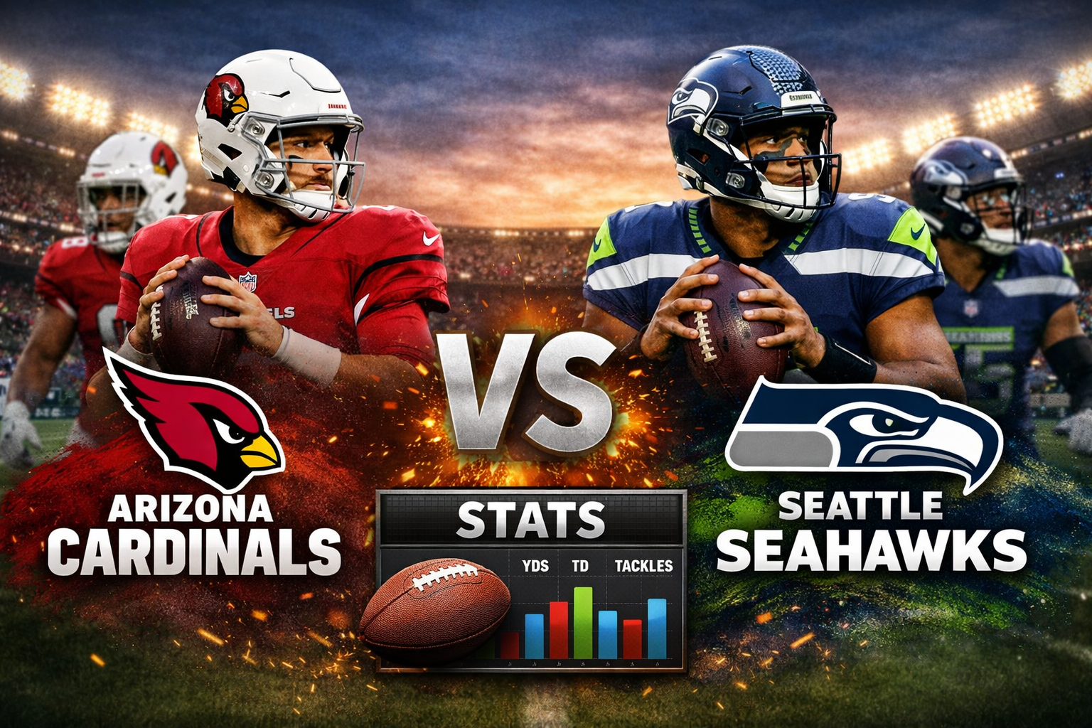 Arizona Cardinals vs Seahawks Match Player Stats