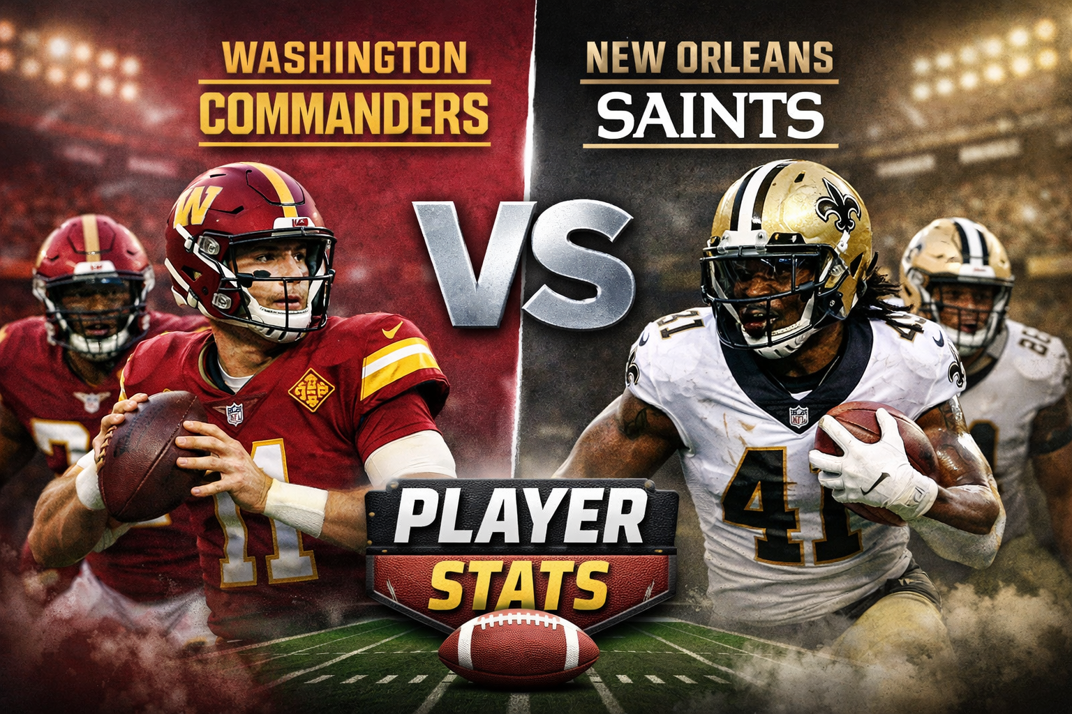 Washington Commanders vs New Orleans Saints Match Player Stats