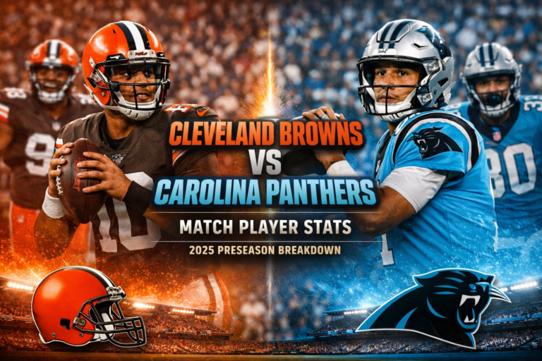 Cleveland Browns vs Carolina Panthers Match Player Stats