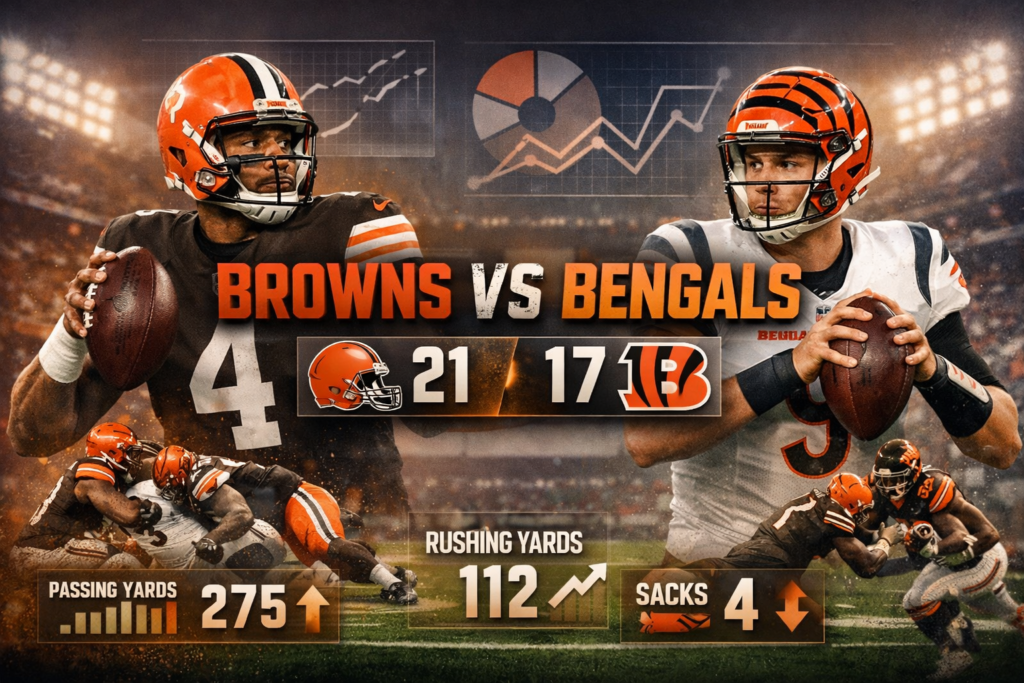 Cleveland Browns vs Bengals Match Player Stats Guide