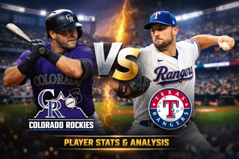 Colorado Rockies vs Texas Rangers Match Player Stats