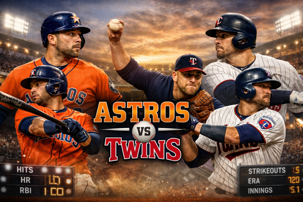 Houston Astros vs Minnesota Twins Match Player Stats