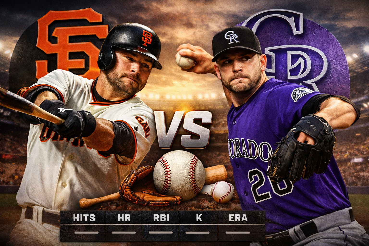 San Francisco Giants vs Colorado Rockies Match Player Stats