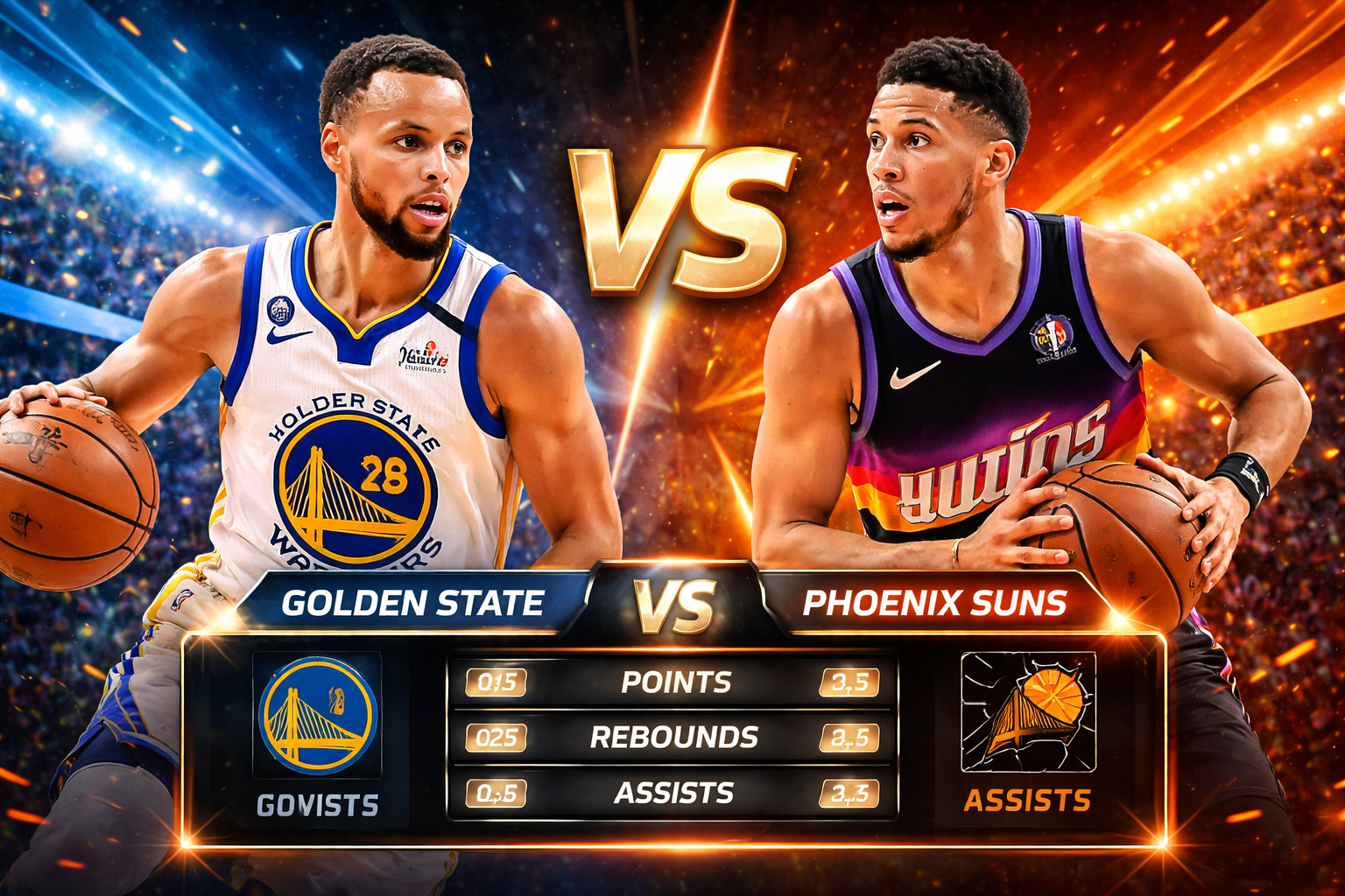 Golden State Warriors vs Phoenix Suns Match Player Stats