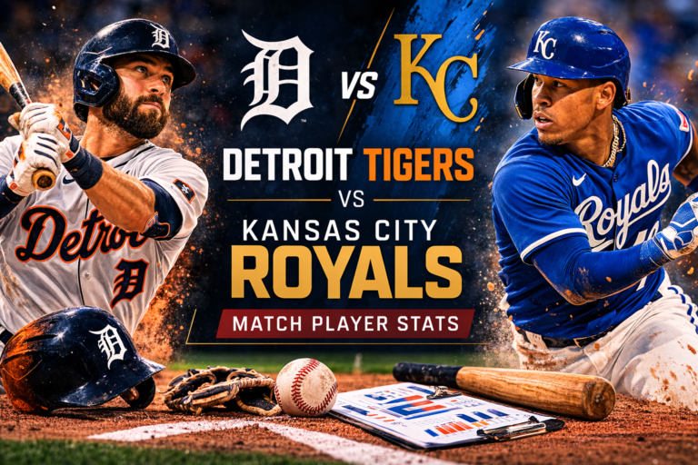 Detroit Tigers vs Kansas City Royals Match Player Stats