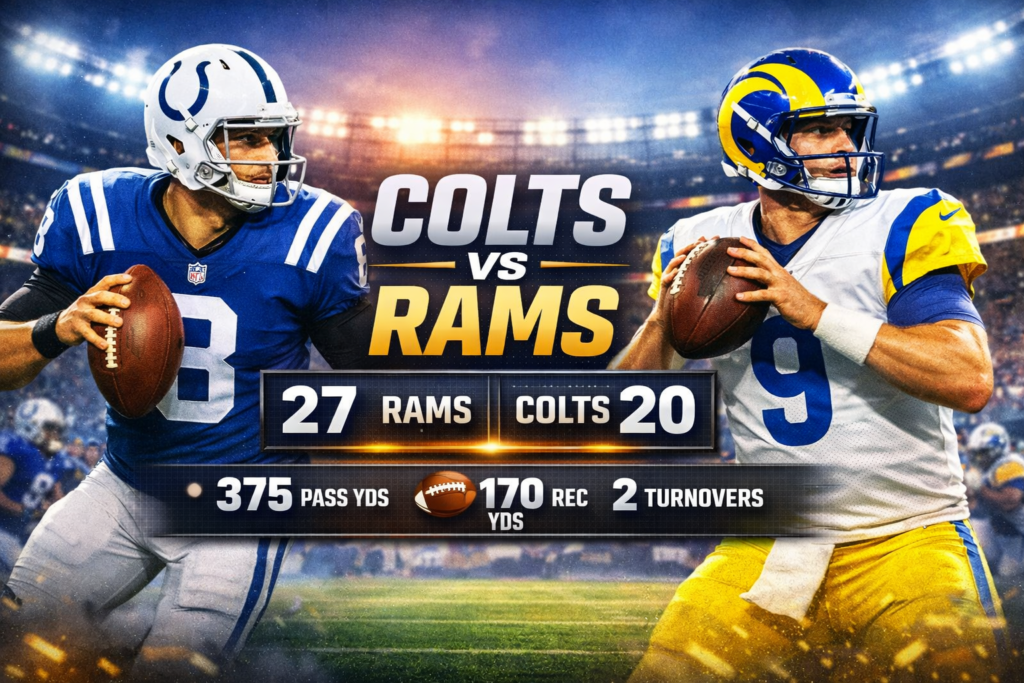 Colts vs Los Angeles Rams Match Player Stats