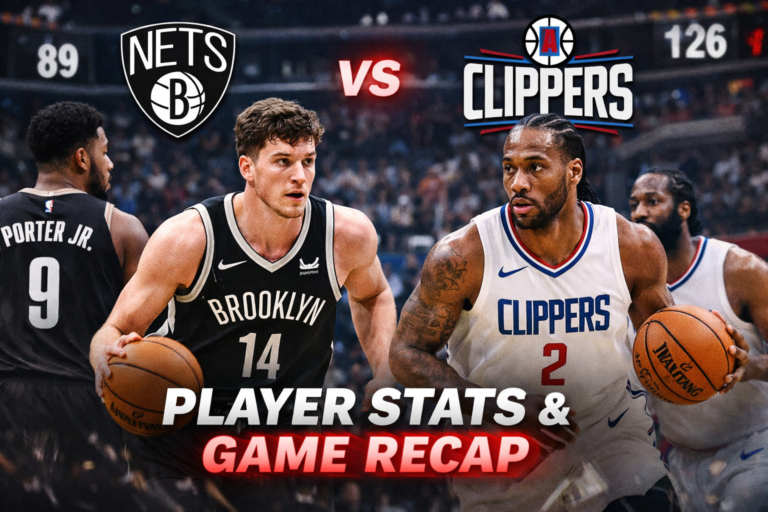Brooklyn Nets vs LA Clippers Match Player Stats
