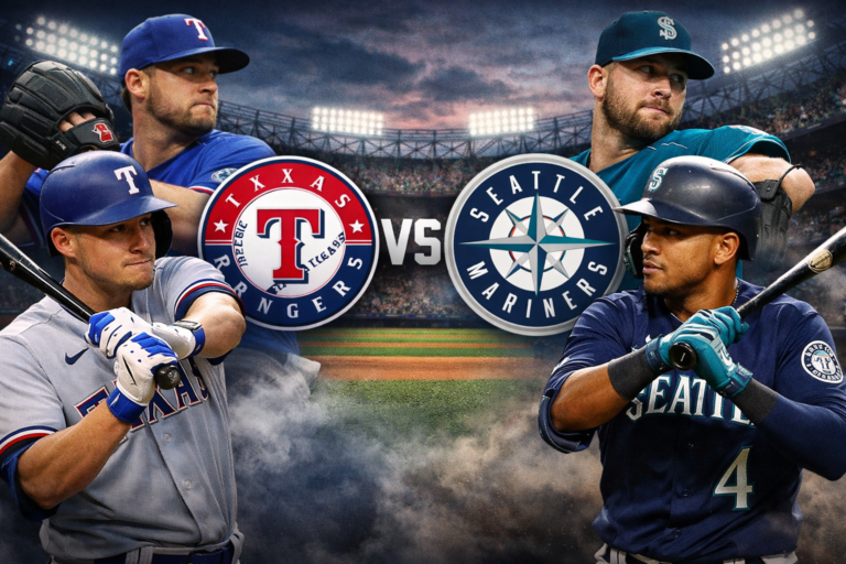 texas rangers vs seattle mariners match player stats