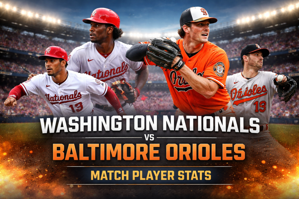Washington Nationals vs Baltimore Orioles Match Player Stats