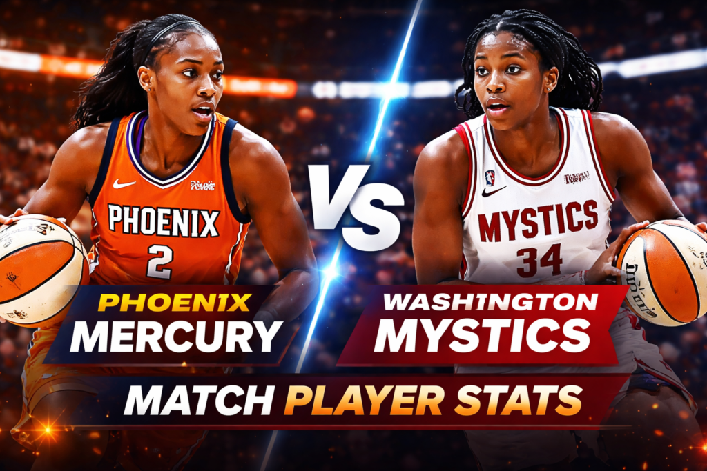 Phoenix Mercury vs Washington Mystics Match Player Stats