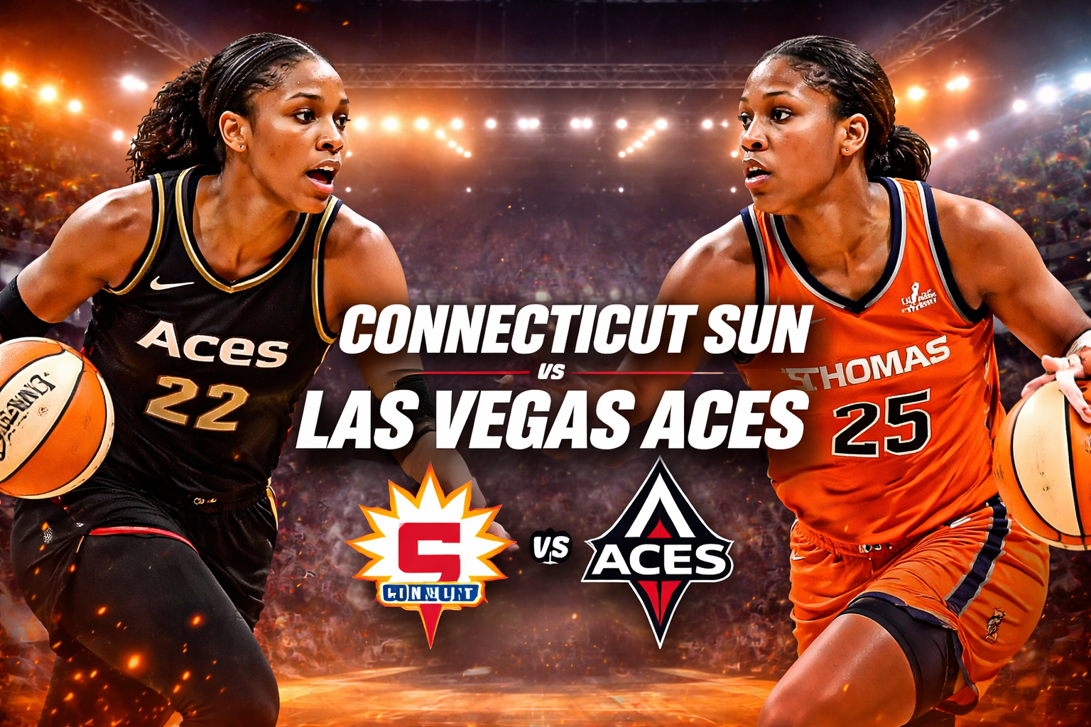 Connecticut Sun vs Las Vegas Aces Match Player Stats
