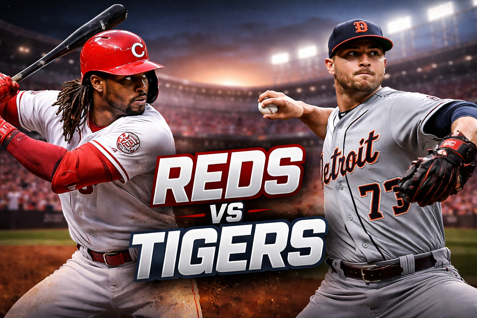 Cincinnati Reds vs Detroit Tigers Match Player Stats
