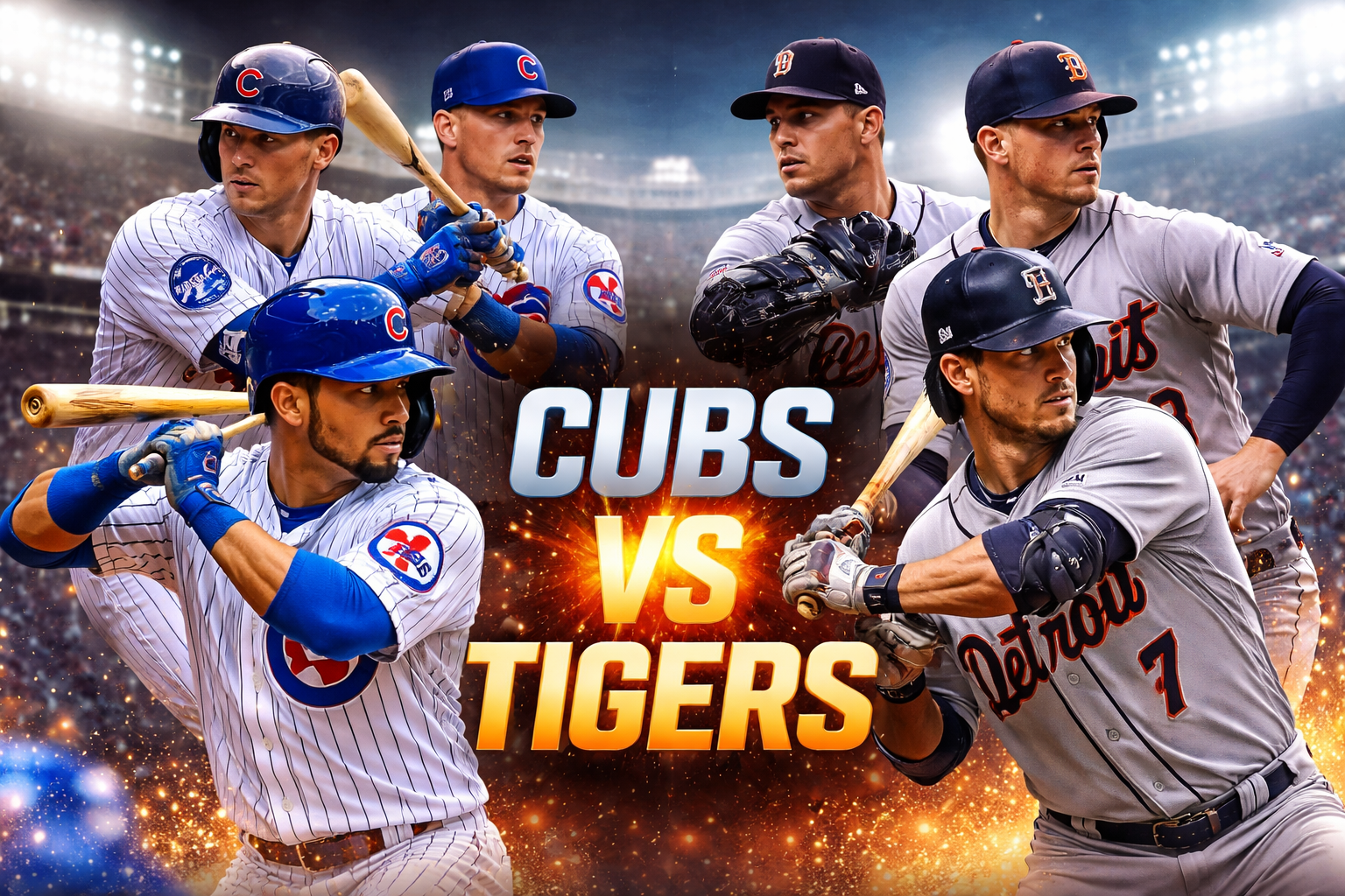 Chicago Cubs vs Detroit Tigers Match Player Stats