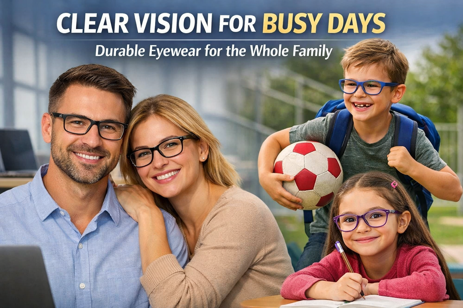 Clear Vision for Busy Days: Durable Eyewear for the Whole Family